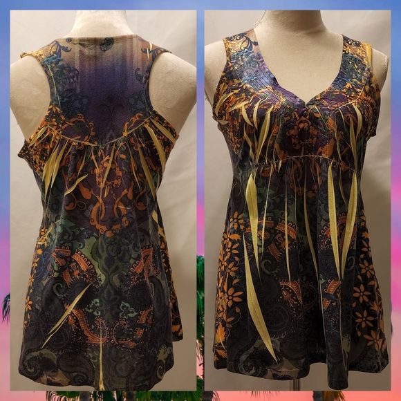 One world live and let live Blouse Tank top - Picture 2 of 8